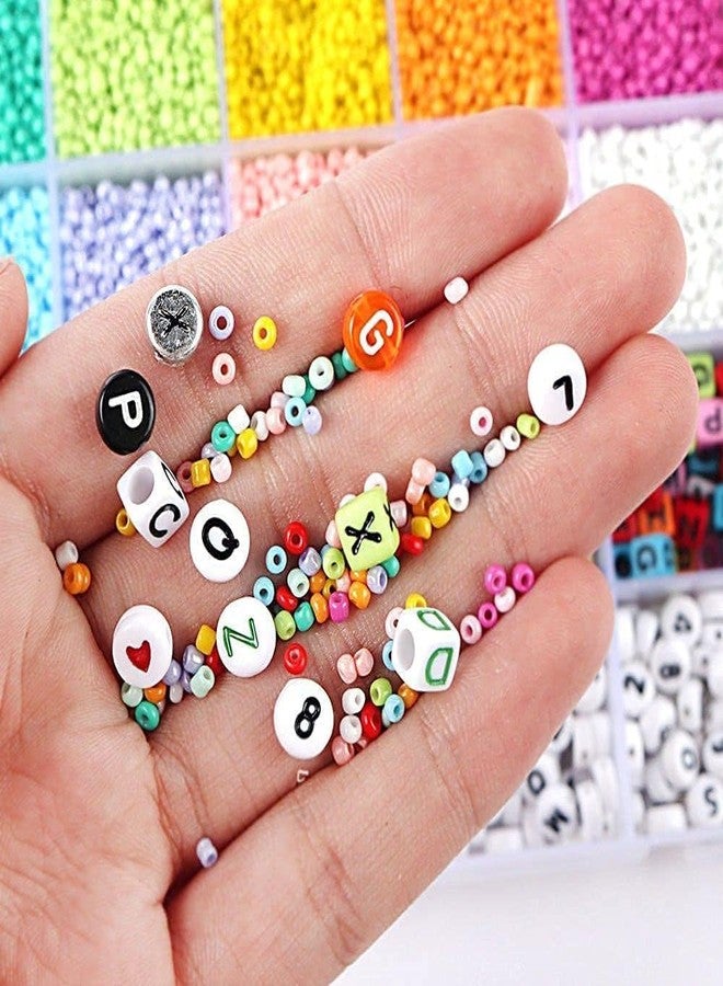 SILLYME 3500 pcs Bracelet Making Set for Jewellery Making Kit for Girls, Beads kit Jewellery Making Materials kit - Beads for Bracelet Making - Birthday Gift for Girl - Image 5